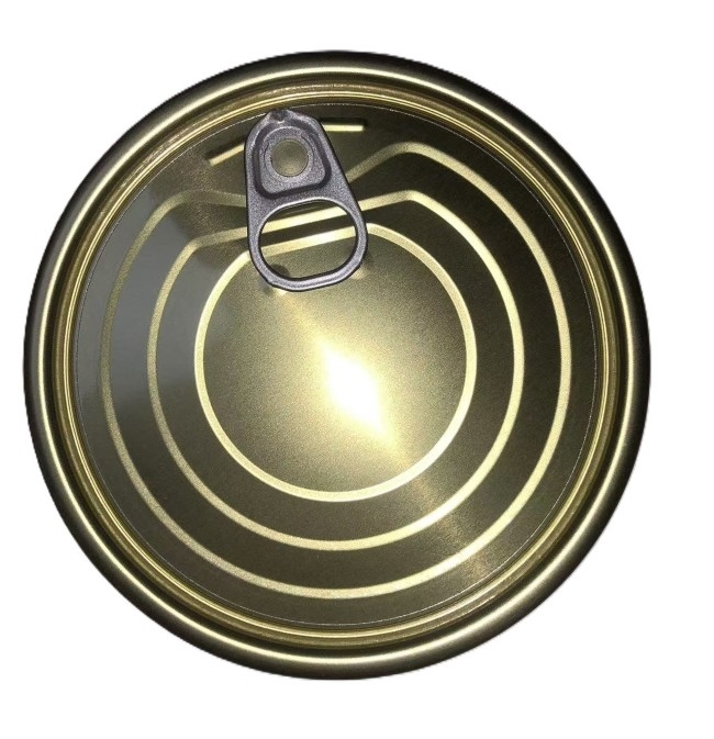 #401 Resistencia a la corrosión Material TFS 99mm Diámetro Oro EOE fácil de abrir para latas de alimentos