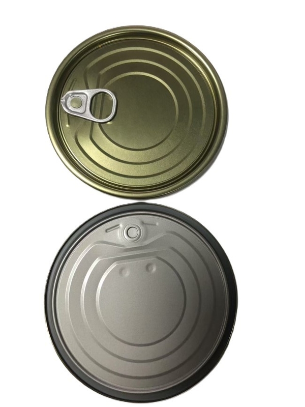 Forma redonda EOE # 401 99mm tapa de hojalata con acabado de aluminio dorado plateado o blanco