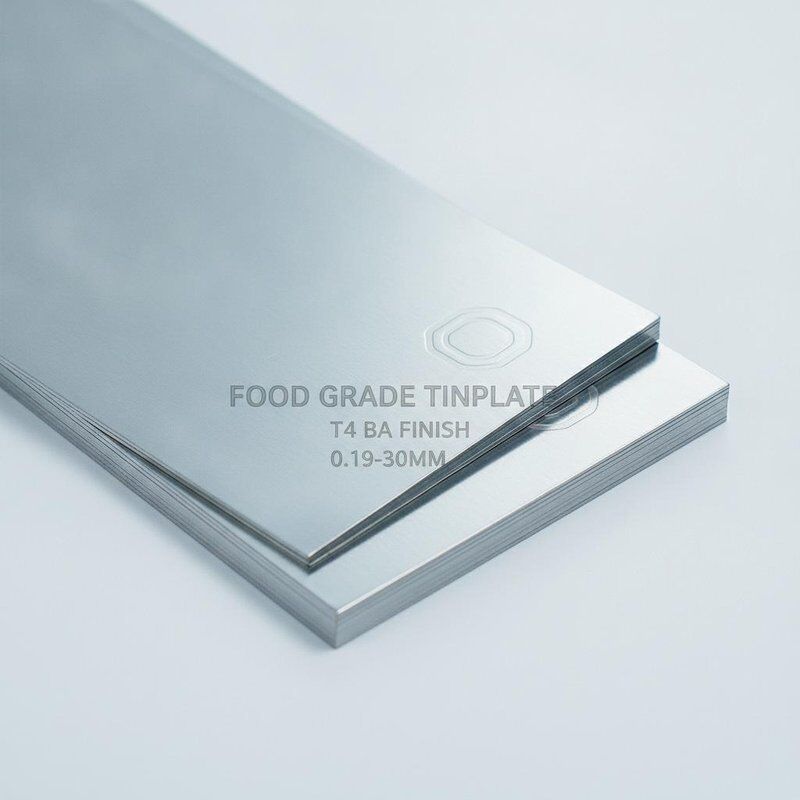 Clasificación alimentaria de la hoja de estaño electrolitic T4 Temper BA Finish para fácil de abrir puede final de estampado 0,19 mm-0,30 mm